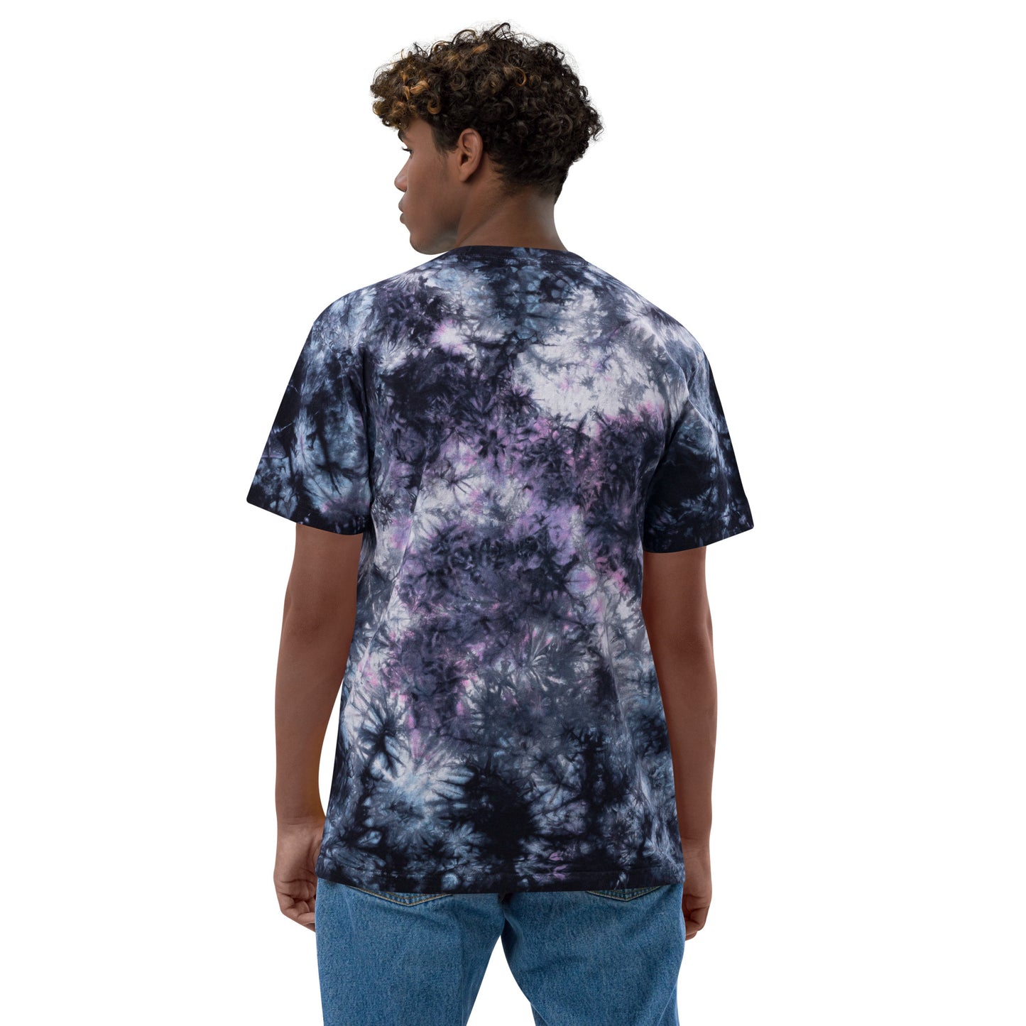 Blerd Con Embroidered Oversized tie-dye t-shirt